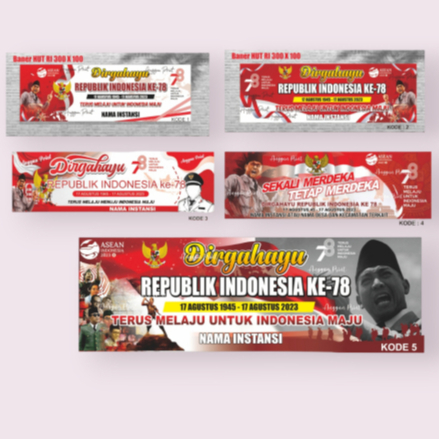 PROMO HUT RI Cetak MMT   Banner  Spanduk  Backdrop HUT RI ke 78Spanduk Banner 17 Agustus, Dirgahayu 