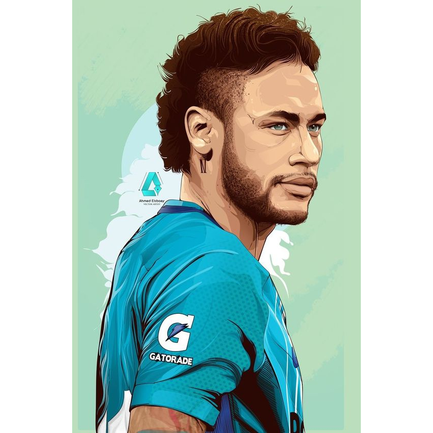 Poster Neymar | Cetak Poster Dinding Neymar | Promo COD