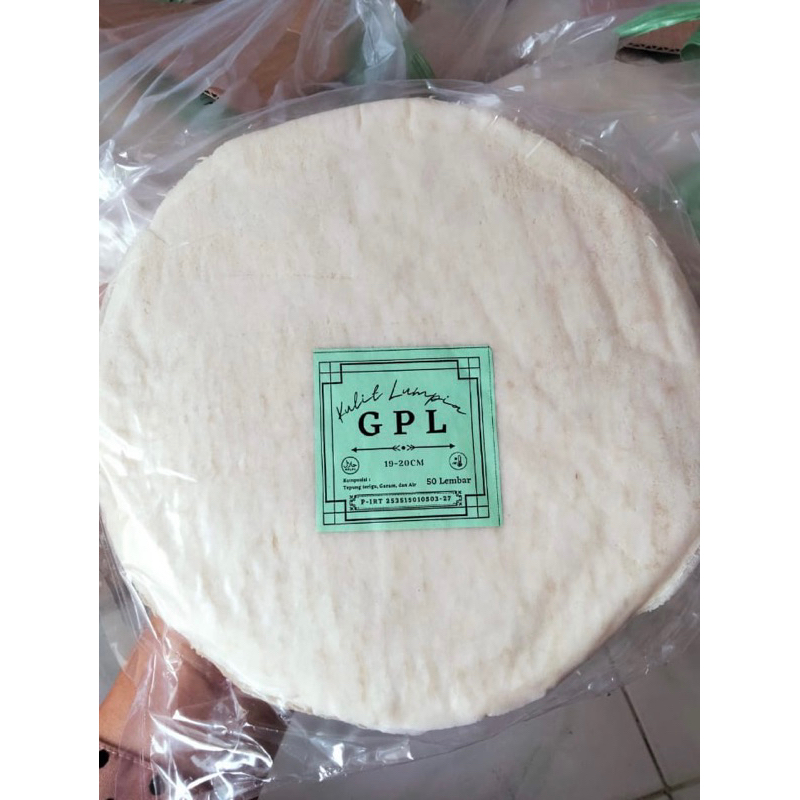 

PAKET USAHA 100 PACK KULIT LUMPIA 19-20CM GPL FROZEN FOODS