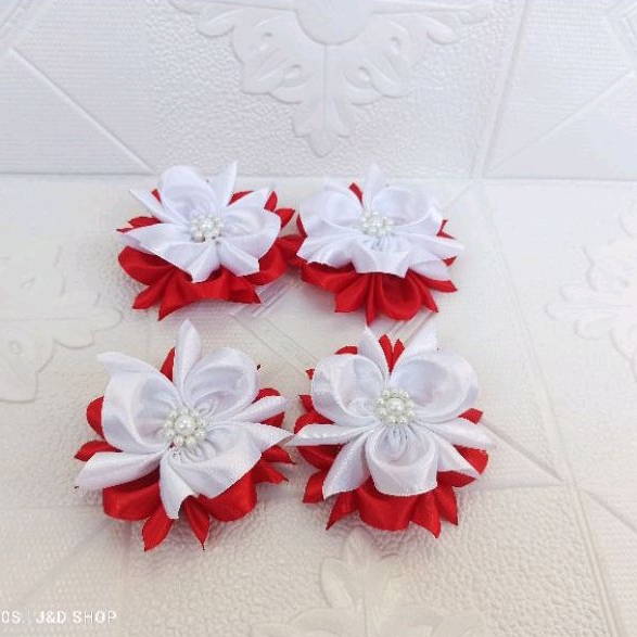 Pita merah putih/jepit rambut merah putih