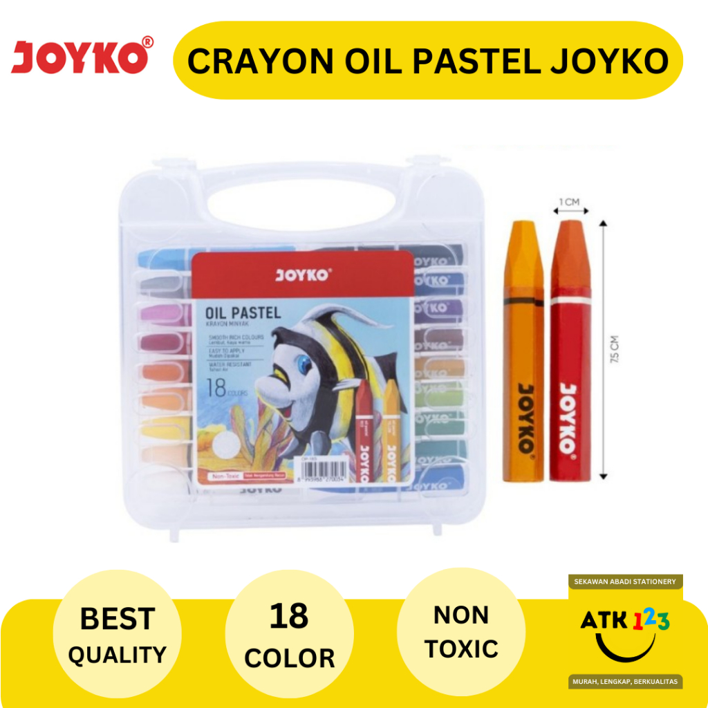 

Crayon Oil Pastel Krayon Minyak TiTi Joyko 18 Warna
