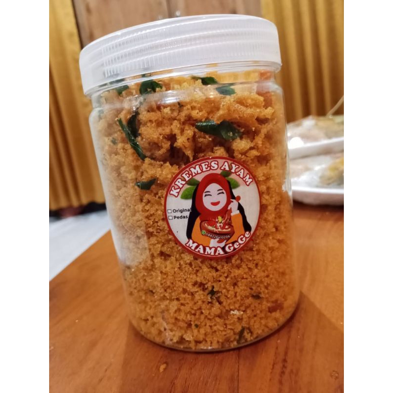 

Kremes Ayam Kremes Ayam Pedes Cabe Daun Jeruk Kremes Toples 240 gram
