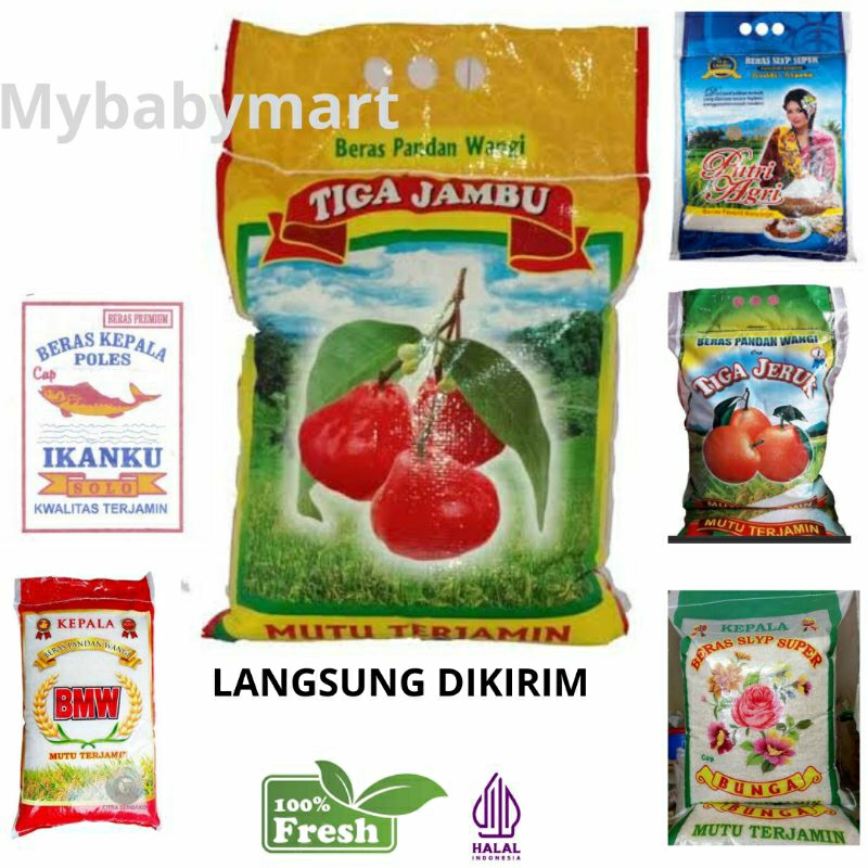 

Beras Premium SLYP Tiga Jambu Pandan Wangi BERAS PULEN