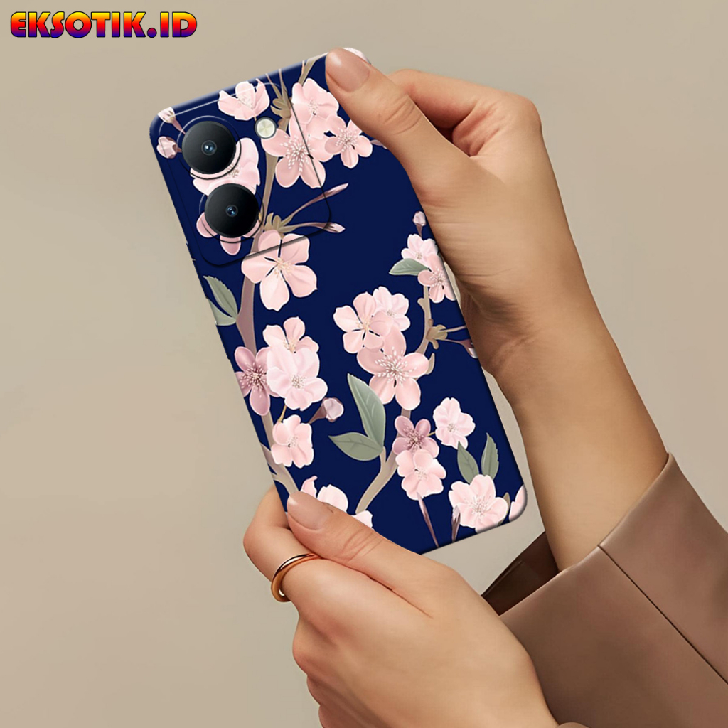 Case VIVO Y36 - Eksotik.id - Casing VIVO Y36 - Fashion Case - BUNGA - Skin Handphone - Silikon VIVO 