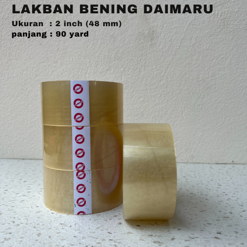 

Lakban Daimaru Tape Isolasi Bening 2 inch (48 mm) - 90 Yard