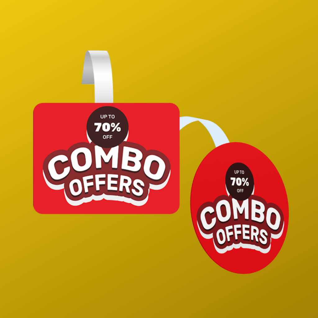 

Wobbler Promosi 13 Cm Custom / Gantungan Promosi / Label Promosi