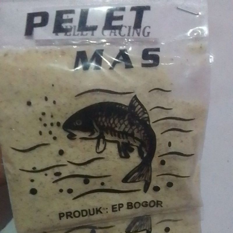 umpan ikan pelet mas pelet cacing eceran seribu