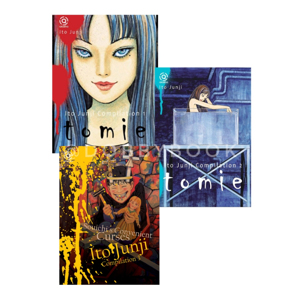 Paket 3 Komik Kompilasi Junji Ito - Tomie 1 - Tomie 2 - Souichi's Convenient Curses - Ito Junji - Ko