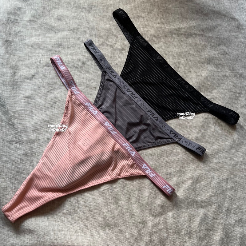 BODYGUARD Tencel LEV Florals Cheeky Logo Seamless Basic Logo Thong Briefs Gstring Celana Dalam Mini 