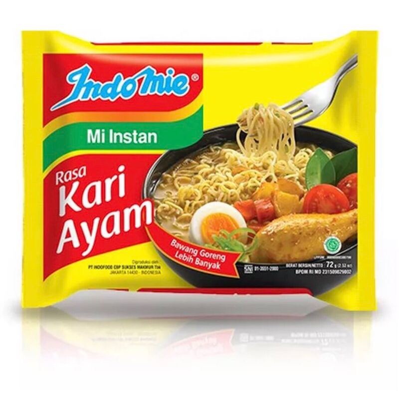 

Indomie kuah rasa kare ayam