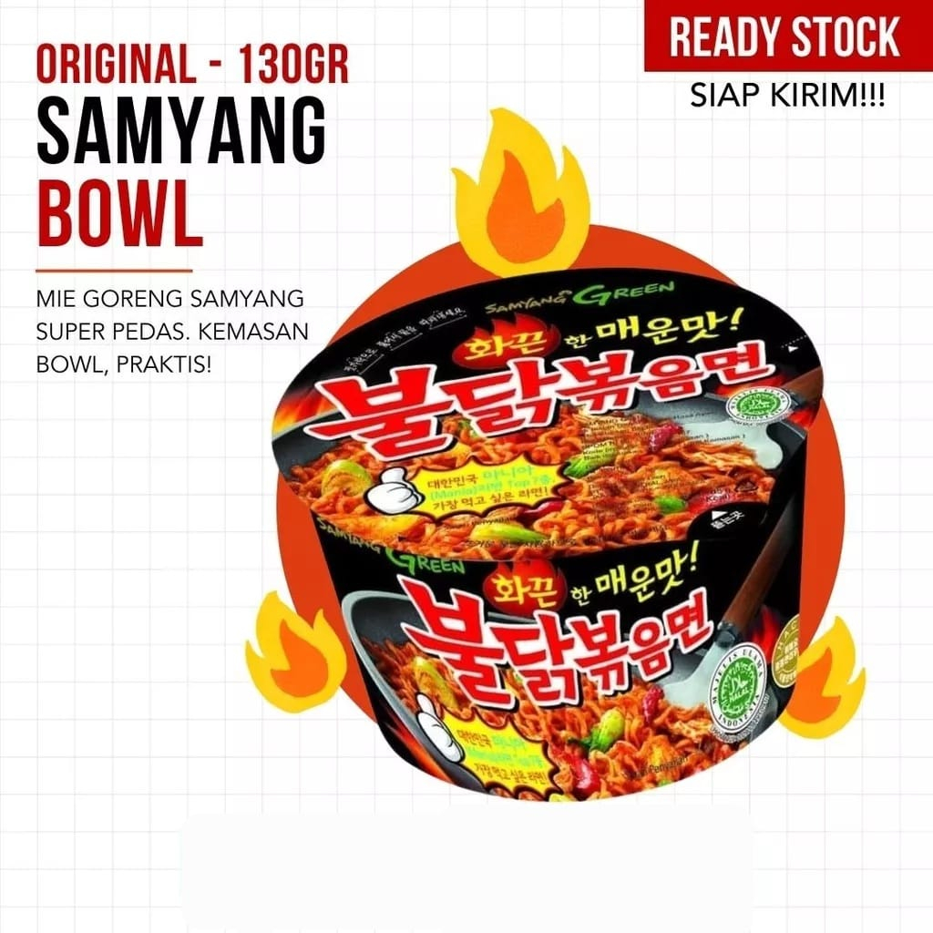 

Samyang Original Spicy Hot Chicken Ramen Bowl Cup 105 gr