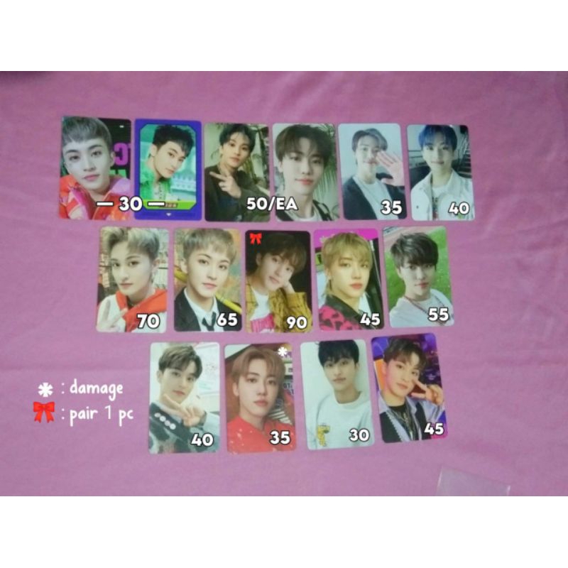 Photocard official NCT Dream Mark Jaemin album merchandise