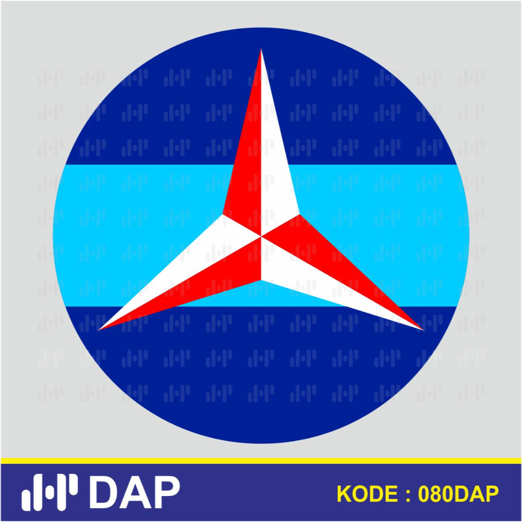 

080 - STIKER PARTAI DEMOKRAT - VYNIL - TERBAIK