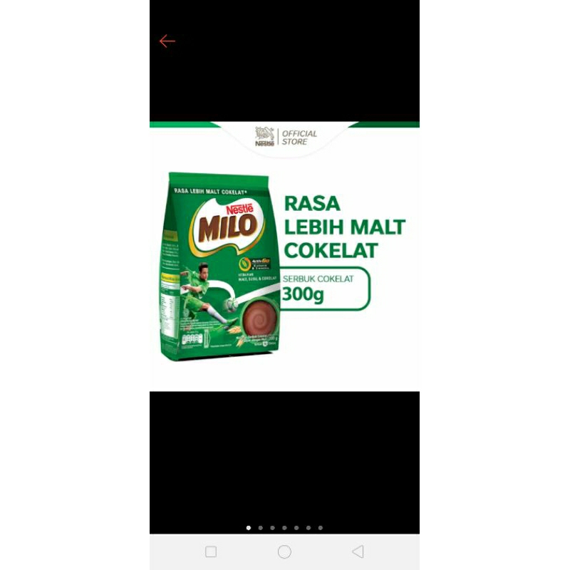 

Milo Active-go susu bubuk cokelat 300gr (last call)