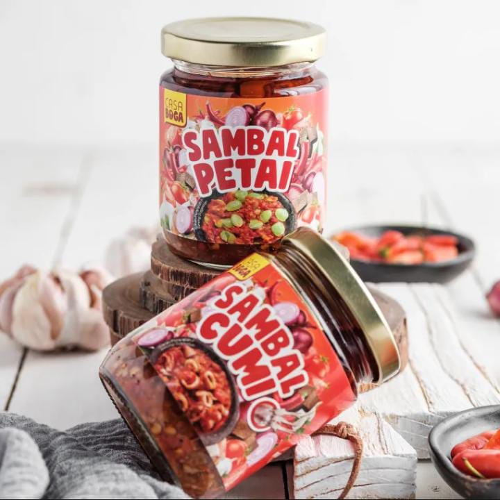 

CASA BOGA Sambal Petai,Sambal Cumi 230 g Halal