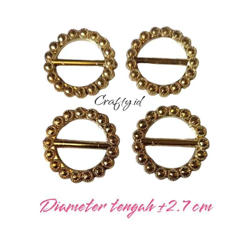 Gesper Rok Lilit / Gesper Hijab warna gold