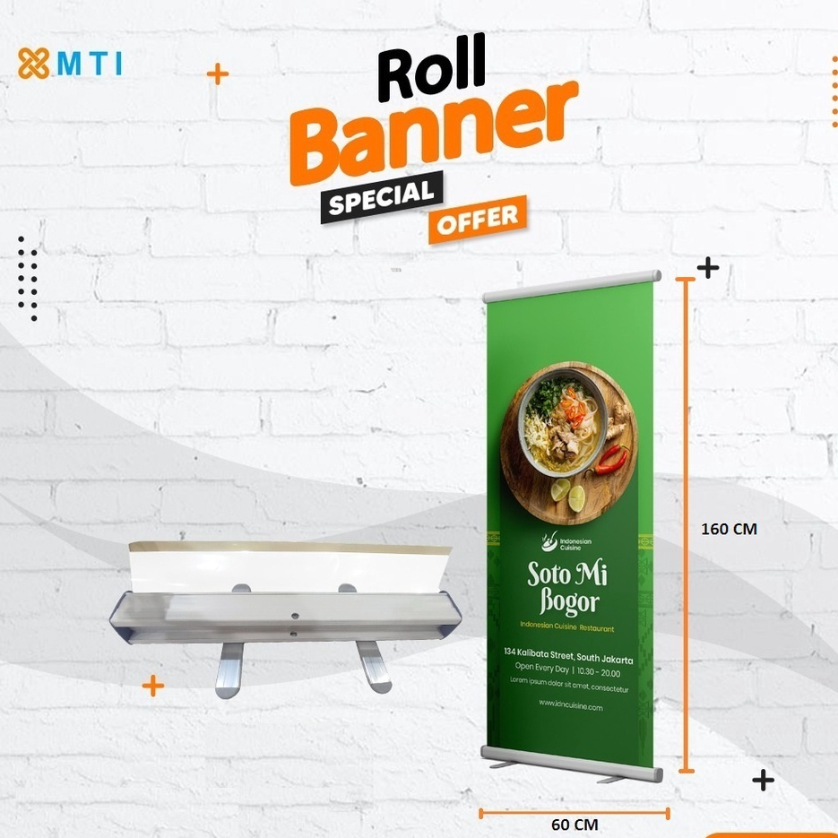 ROLL UP BANNER NEW // ROLL UP BANNER / ROLL UP MURAH // ROLL UP 60 X 160