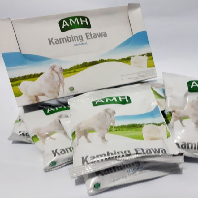 

Susu Kambing Etawa Bubuk AMH Full Cream Isi 10 Sachet