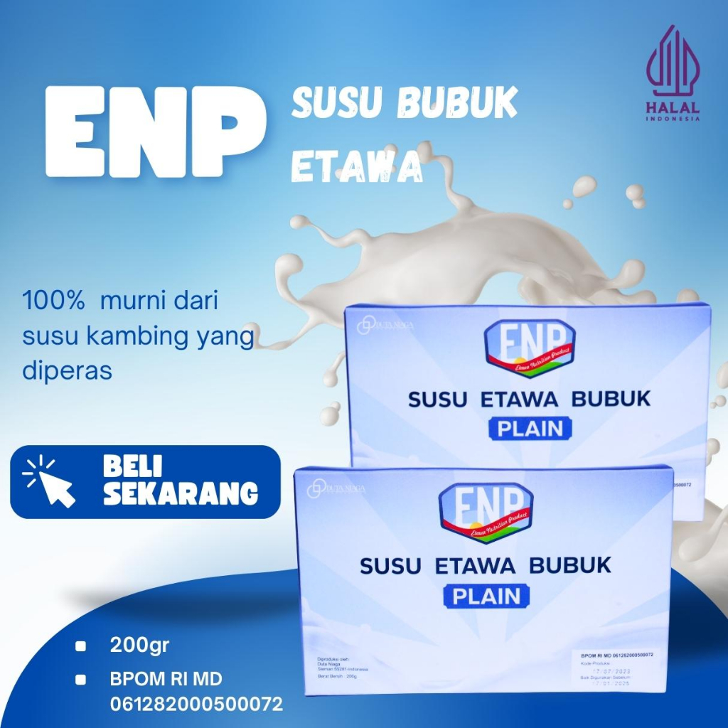 

ENP (ETAWA NUTRION PRODUCT) SUSU ETAWA BUBUK//SUSU PLANT