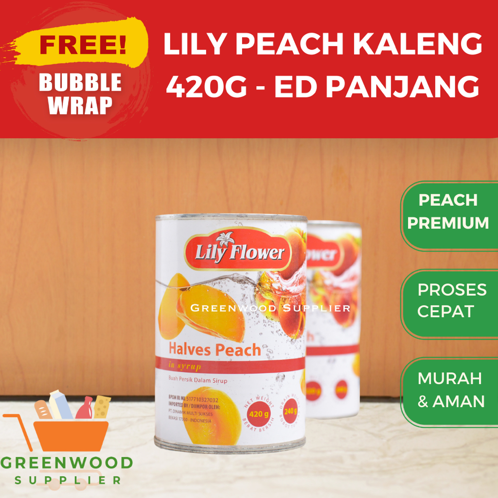 

Lily Peach Halves / Buah Peach Kaleng - 420G