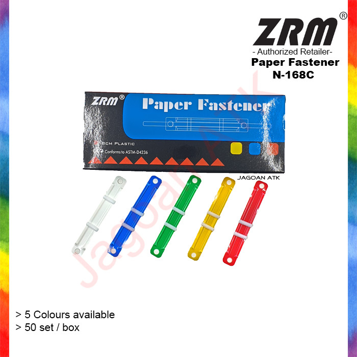 

Coloured Paper Fastener / Acco Plastik Warna ZRM N-168C BOX