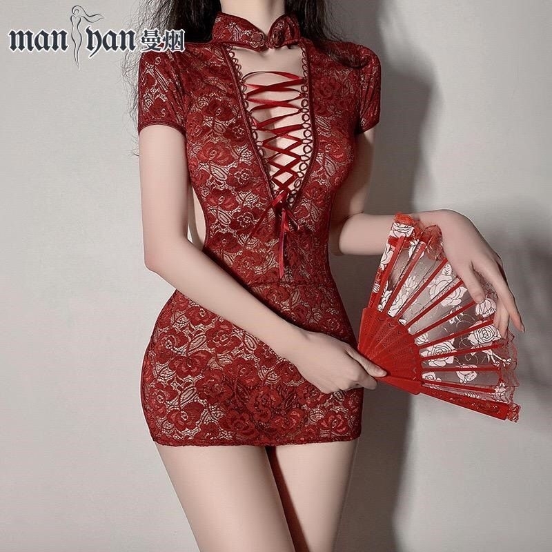 Baju Tidur Lingerie sexy Cosplay Cheongsam anime
