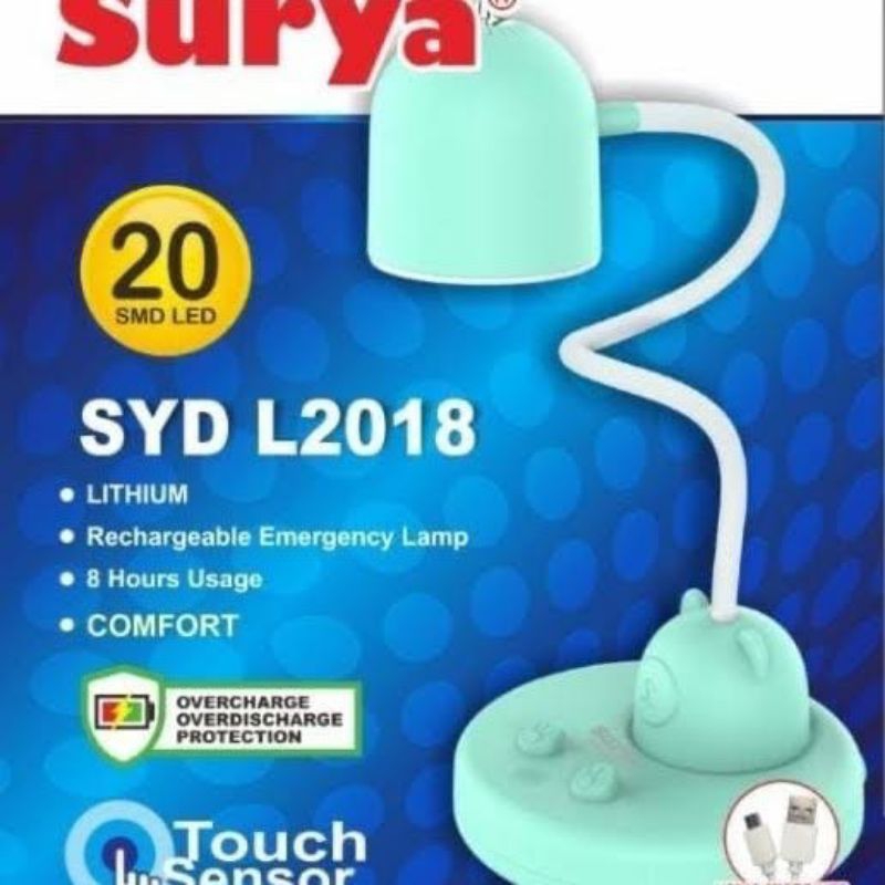 lampu belajar surya LED SYD L2018 / lampu emergency surya SYD L2018