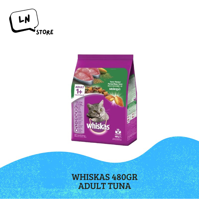 Whiskas Makanan Kucing Dry Food 480gr