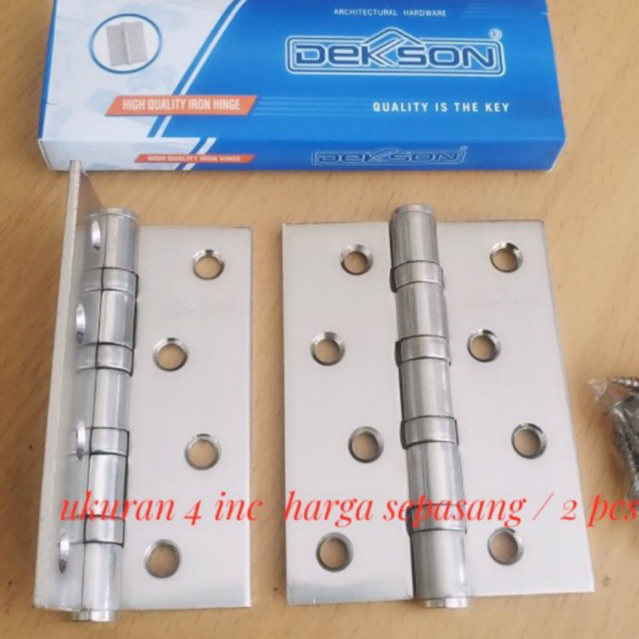 PROMO ENGSEL DEKKSON ENGSEL engsel 4 inc dekkson ENGSEL 4 INCH STAINLESS STEEL SUS 304 SIAP PASANG E