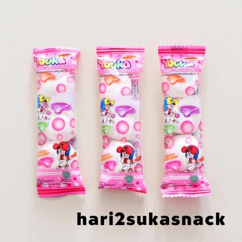 

[1PC] Marshmallow Youka Ranjani Bulat / Permen Marshmallow Kepang Stick Aneka Buah / Super Mini Chalk Marshmallow