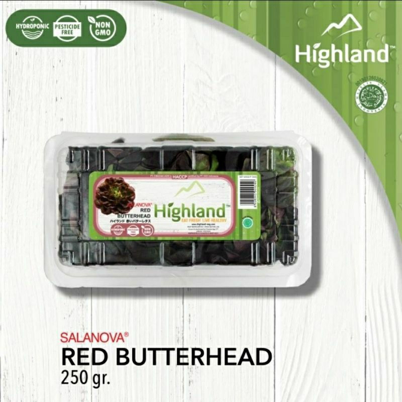 

Selada Merah - Salanova Red Butterhead Highland 250gr