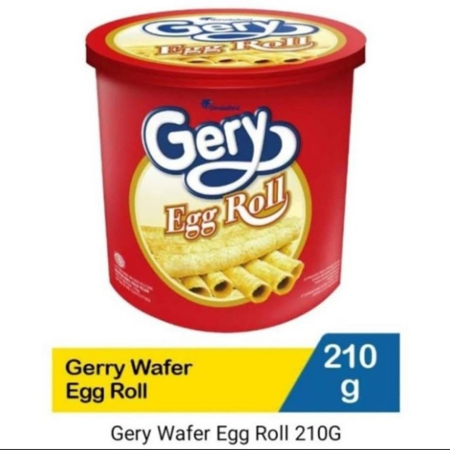 

GERY EGG ROLL 210 gram Wafer rasa Telur Garuda Food