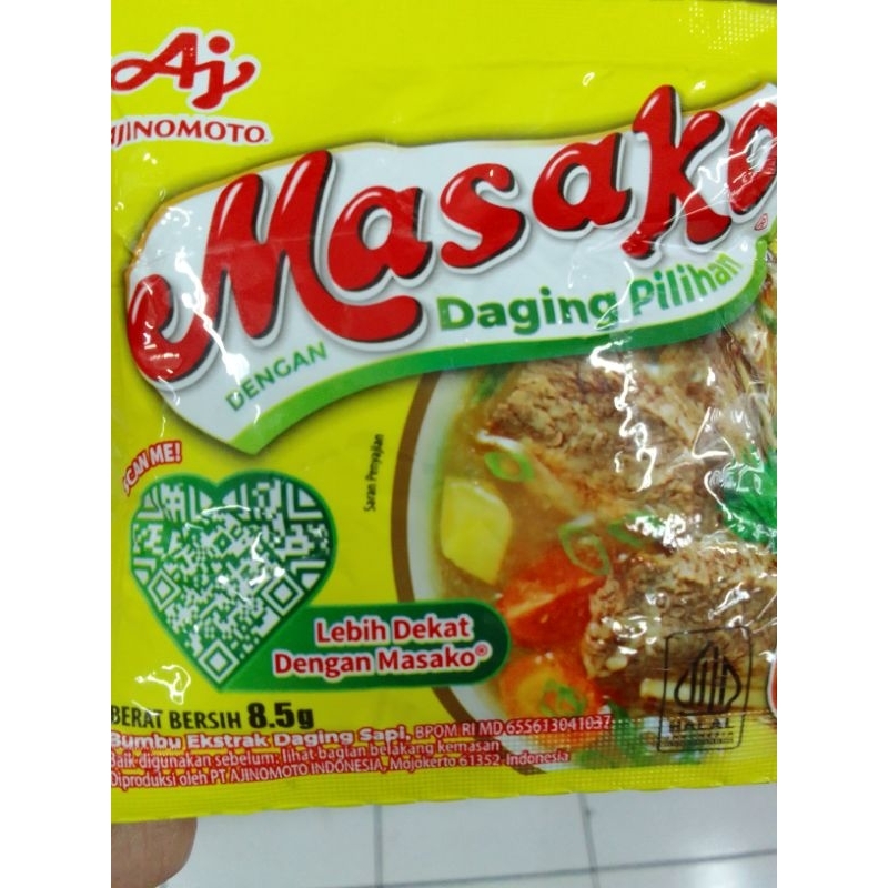 

Masako 8.5 gr isi 12 sachet / Masako renteng