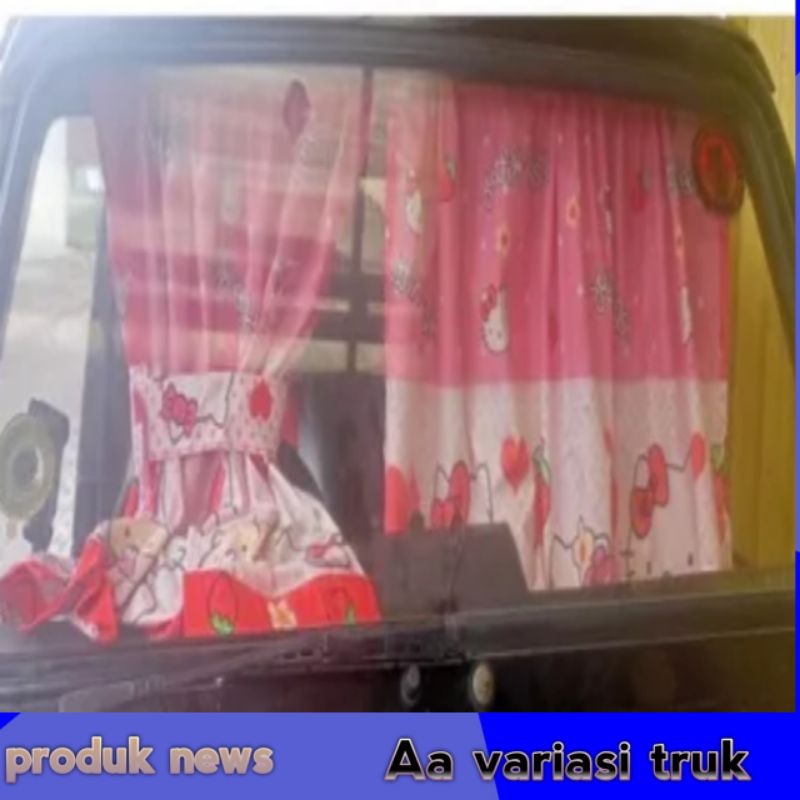 Kain tirai kaca depan mobil truk Fuso hino pelindung panas
