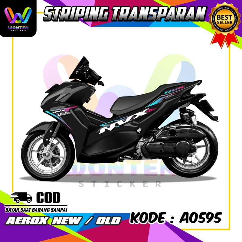STICKER UV TRANSPARAN | AEROX NEW CUTTING