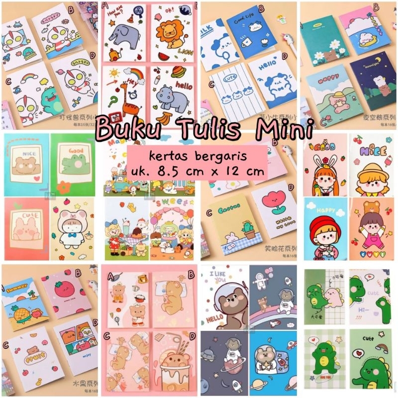 

Buku Tulis / Note Book Ukuran Mini Kertas Bergaris Bagian 2