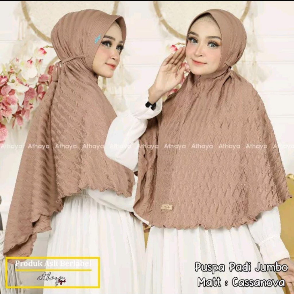 Kerudung Instan/Grosir HijabJumbo /PLISKET PADI/Hijab Murah Berkualitas Bagus/by ATHAYA