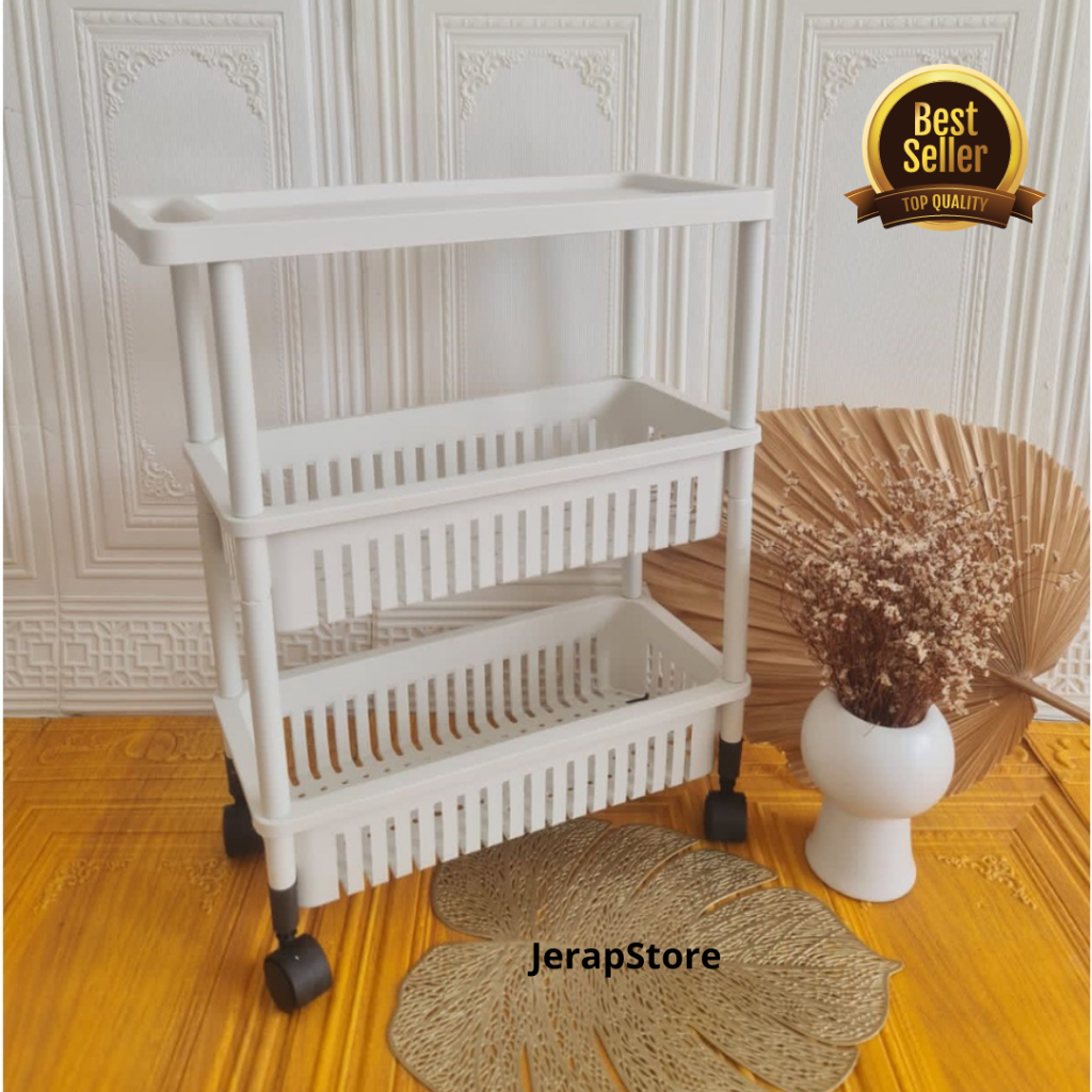 Rak Sisipan Serbaguna 3 Susun Elco /Rak Sisipan ada Roda