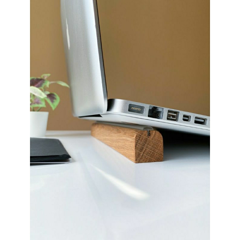 Stand Laptop Kayu Macbook Air Stand Komputer Meja Laptop Dudukan Laptop Laptop Kayu | Tatakan laptop