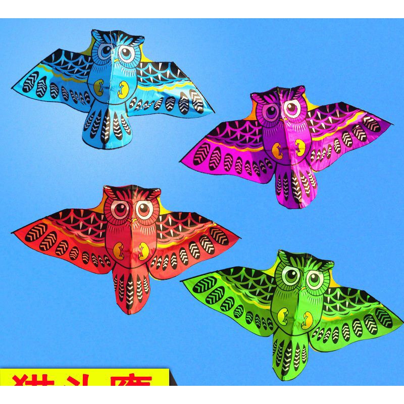 Layangan TERMURAH Parasut Burung Hantu Owl / Kakaktua/ Kelelawar +-1,5meter BESAR (Lipat/Portable)