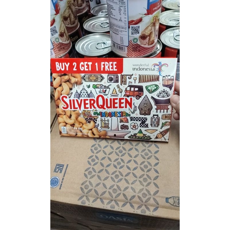 Coklat SilverQueen /Kemasan Pack ya kak isi 3Pcs