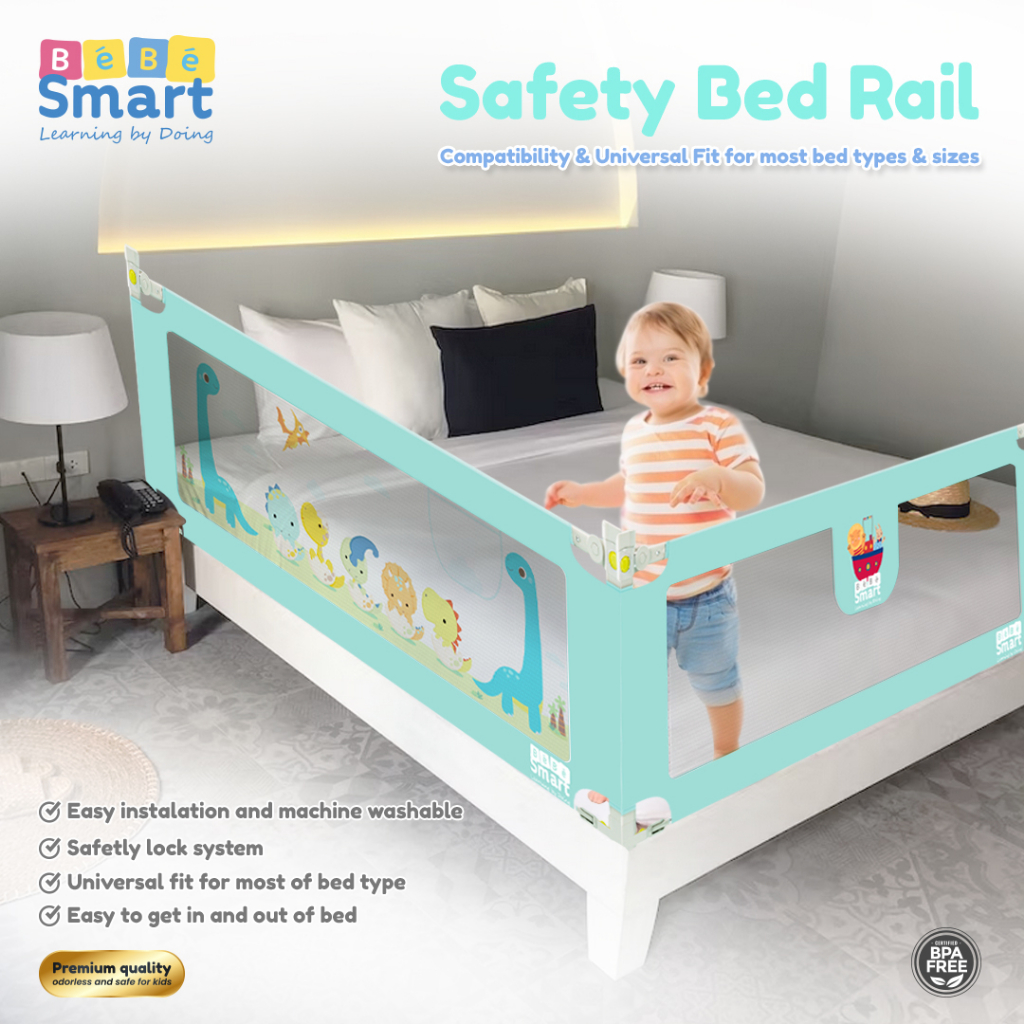 Bebe Smart Safety Bed Rail Pembatas / Pengaman Ranjang Bayi - Baby Bed Rail
