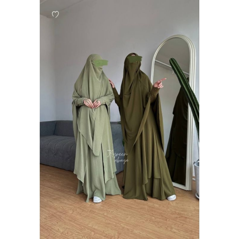 ABAYA AYREEN BY MAHIRA INDONESIA | ABAYA AYREEN | DRESS SYAR'I | GAMIS AYREEN MAHIRA
