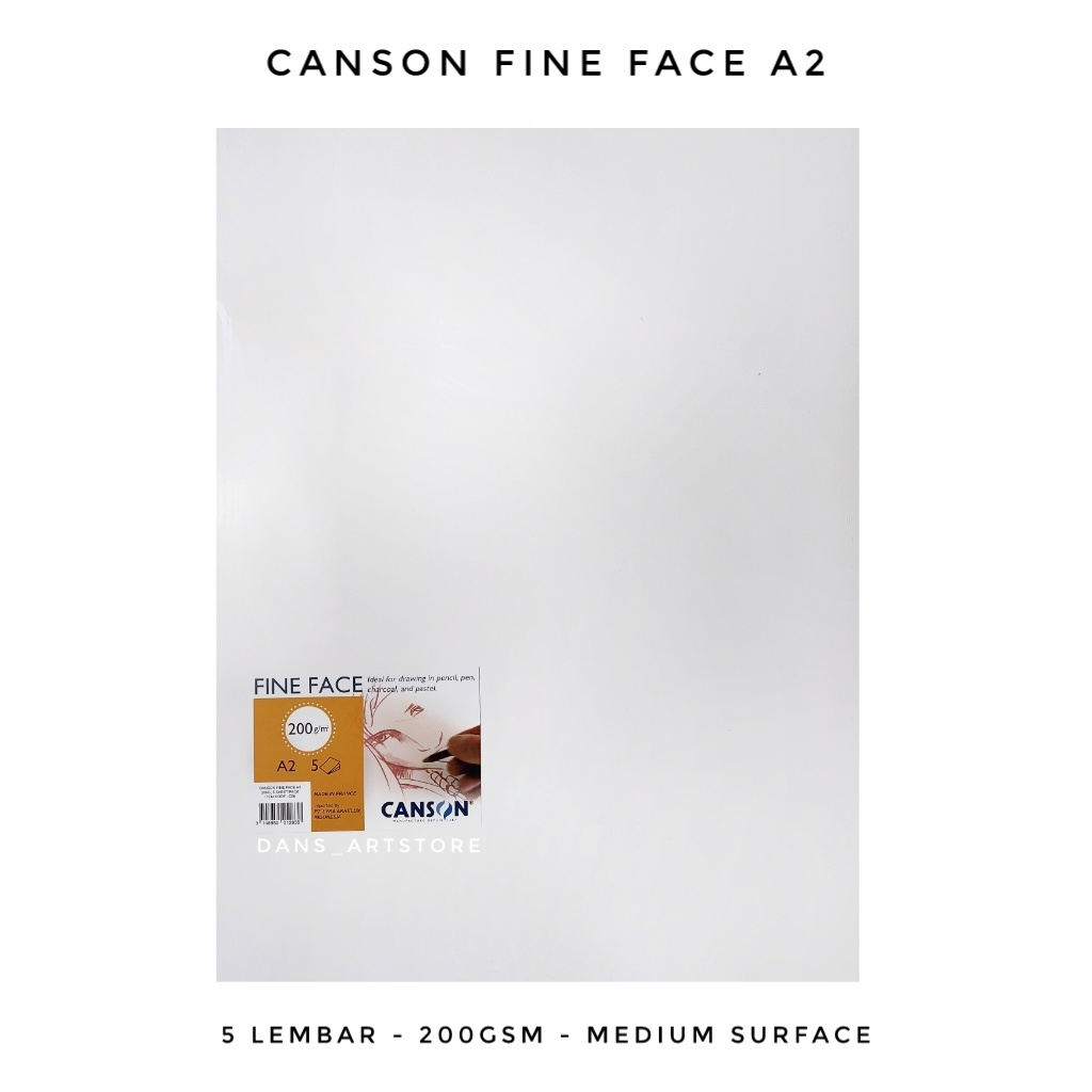 

Canson Fine Face A2 - 200gsm 5 Lembar