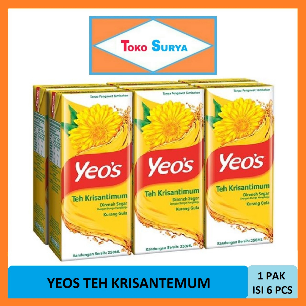 

Yeos Minuman Rasa Bunga Krisantemum 6 Pcs x 250 Ml
