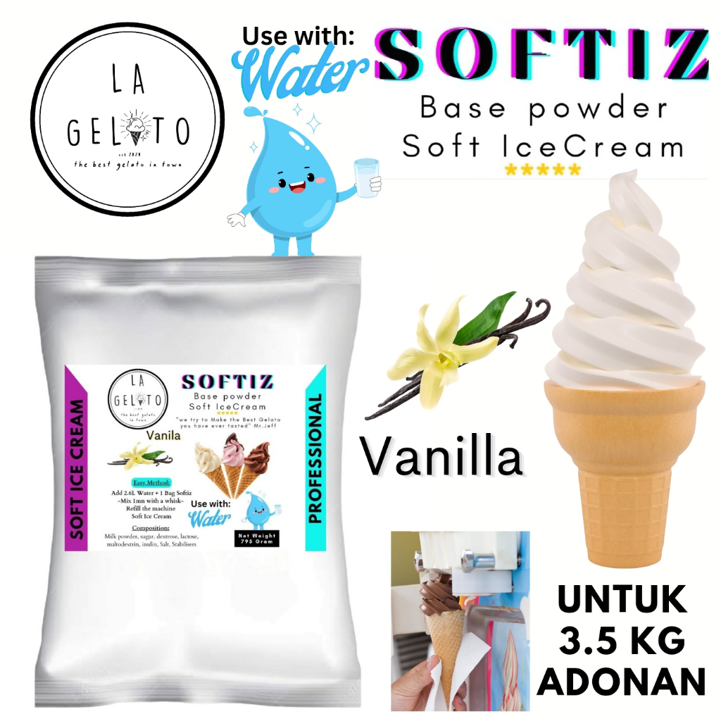 

Bubuk Soft ice cream spesial - Rasa Vanilla