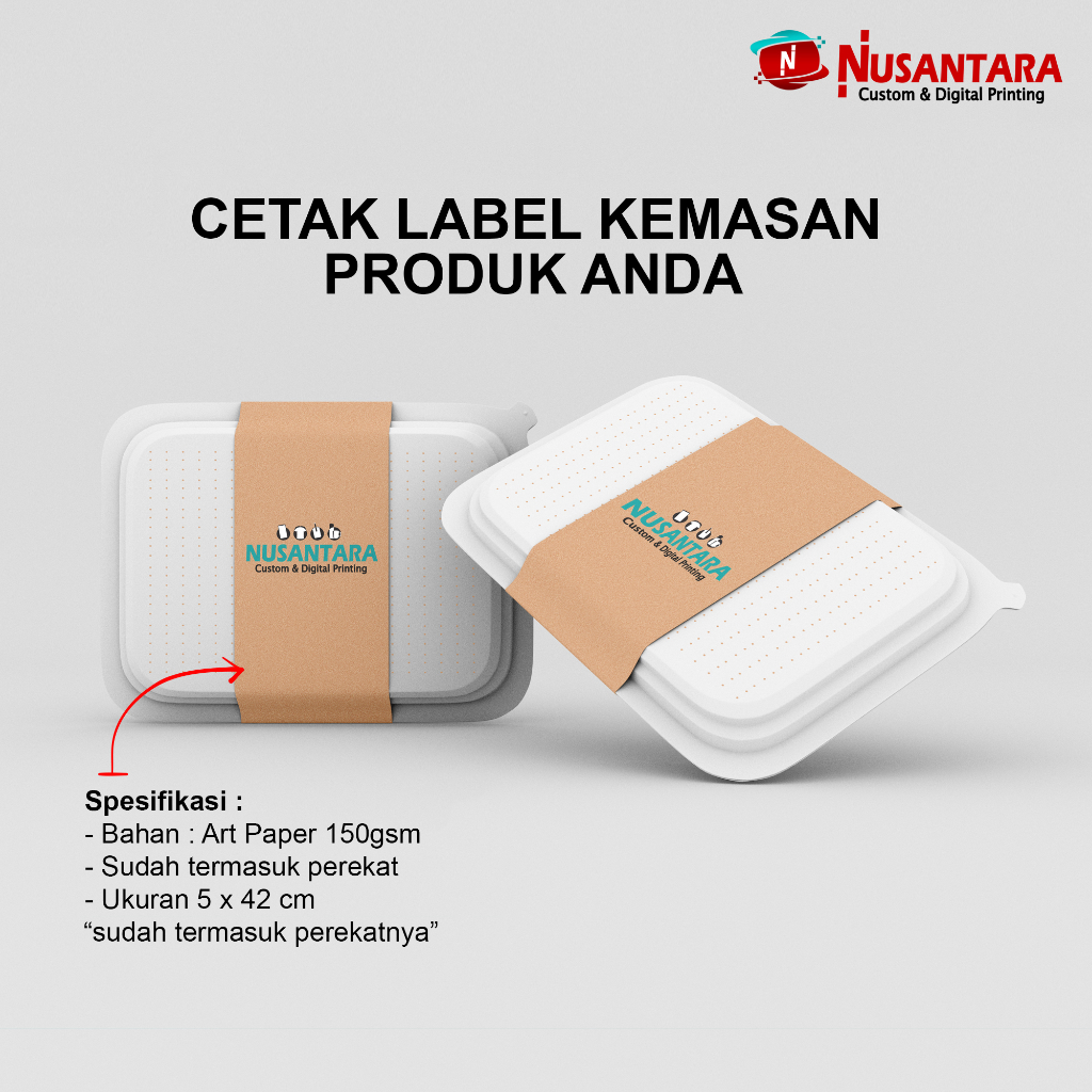

LABEL KEMASAN PRODUK MAKANAN UMKM 5x42cm| LABEL MEREK KEMASAN MAKANAN
