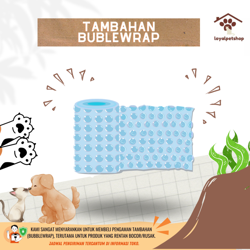 

Bubble Wrap + Kardus