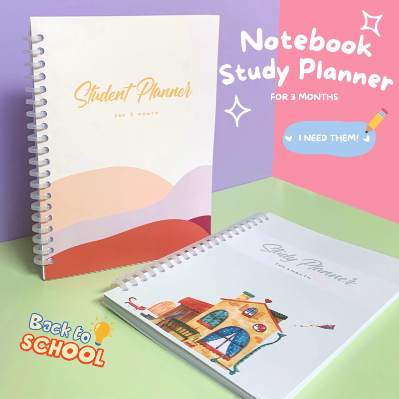 

Notebook Study Planner A5 (3 month) / Study Journal / Agenda Jurnal Sekolah & Kuliah