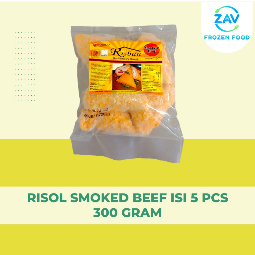 

RISOL SMOKED BEEF ISI 5 PCS 300 GRAM